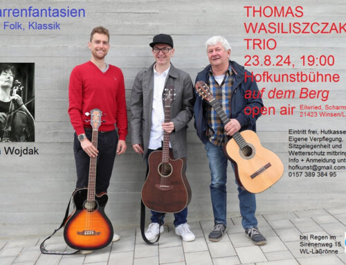 “Gitarrenphantasien” ﻿THOMAS WASILISZCZAK TRIO23.08.24, 19h