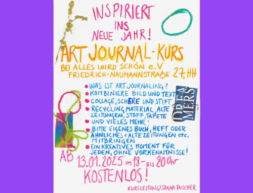 ArtJournal–Kurs ab 13.Januar 2025 jeden Montag ab 18-20 Uhr