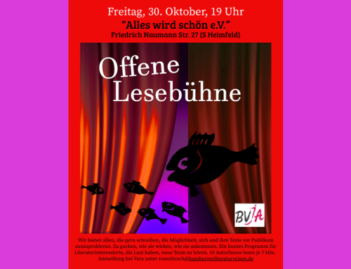 Offene Lesebühne: 30. Oktober 2026, 19 Uhr